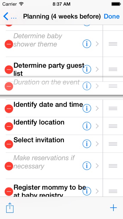 Baby Shower Checklist Pro screenshot-3