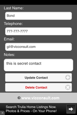 Secret Safe Contacts screenshot 3