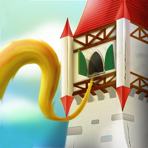 Rapunzel. Coloring book for children.