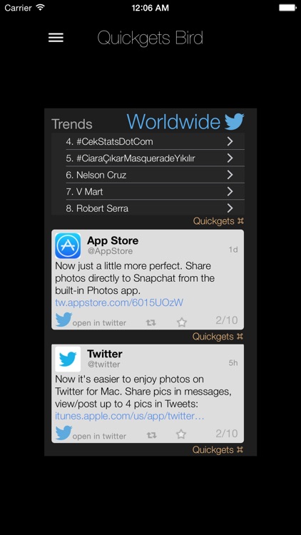 Quickgets Bird - Widgets for Twitter