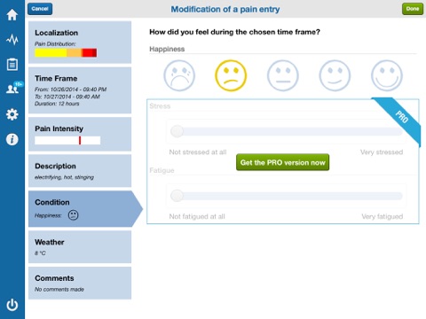 Pain Diary & Community - CatchMyPain screenshot 4