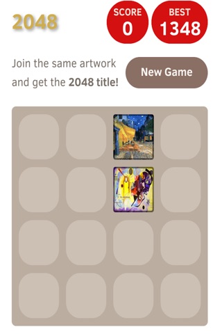 2048 Puzzle Game: Popular Paintings screenshot 3