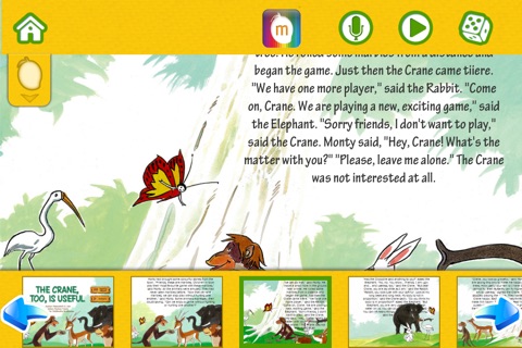 The Crane Too Is Useful - Interactive eBook in English for children with puzzles and learning games screenshot 3