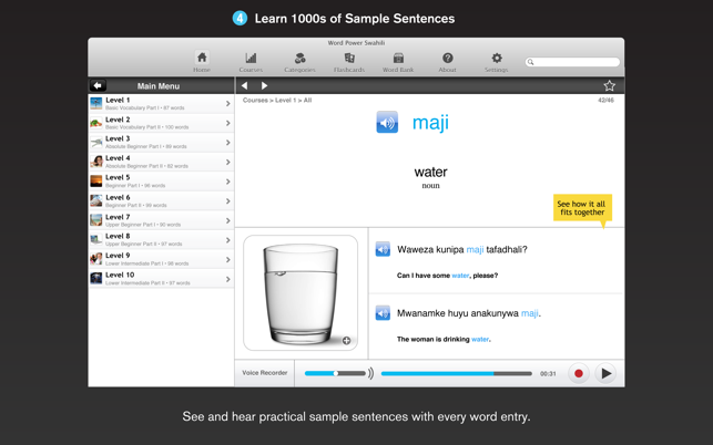 WordPower Learn Swahili Vocabulary by InnovativeLanguage.com(圖4)-速報App