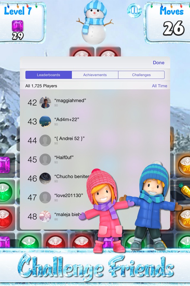 Snowman Games and Christmas Puzzles - Match snow and frozen jewel for this holiday countdown screenshot 3