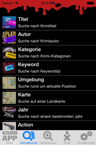 Krimi-App screenshot 3