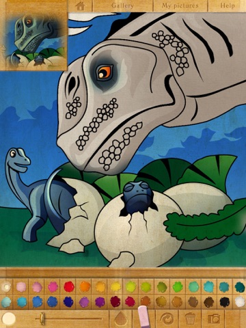 Coloring book. Dinosaurs screenshot 3