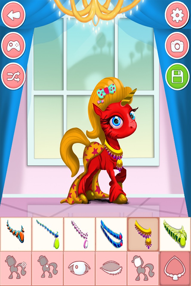 Pony & unicorn dressup game - dress up free screenshot 3