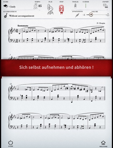 Play Chopin – Valse n°18 (partition interactive pour piano) screenshot 3
