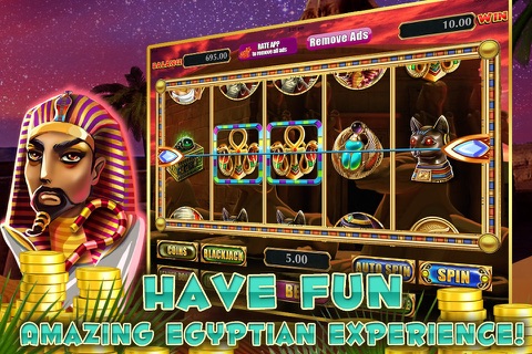 Pharaoh Goddess Slots Casino -  Egyptian Colossus Heresy of Queen Cleopatra and Osiris screenshot 2
