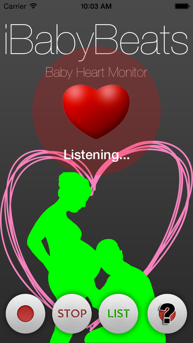 iBabyBeats - Baby Heart Monitor Screenshot 1