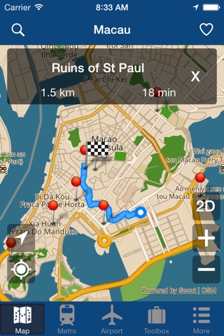 Macau Offline Map - City Metro Airport screenshot 2