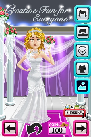 A Wedding Day Makeover Fashion Salon Dressing Up Game - Advert Free screenshot 4