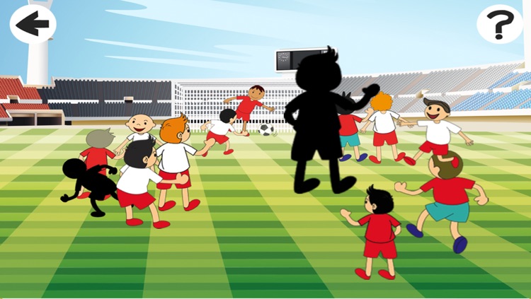 A Foot-ball Play-ers Cup With Soccer Kid-s, Ball-s and Goal-s in One Crazy Shadow-Game