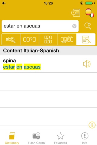 Spanish <-> Italian Talking Dictionary Global Mondadori Langenscheidt screenshot 3