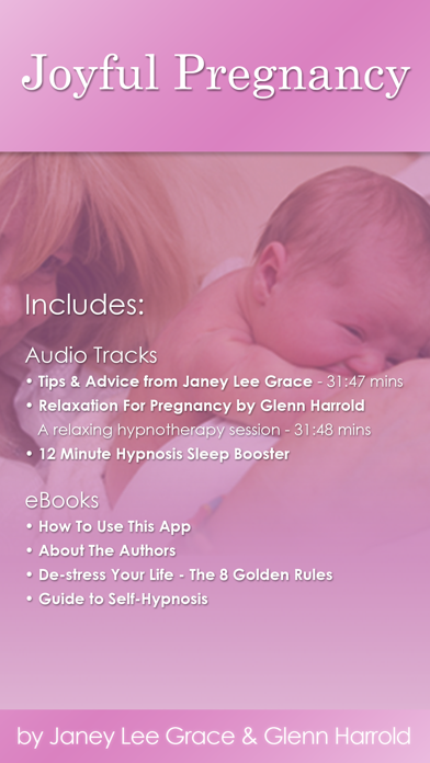 Joyful Pregnancy by Glenn Harrold & Janey Lee Grace: Pregnancy Advice & Self-Hypnosis Relaxation Screenshot 1