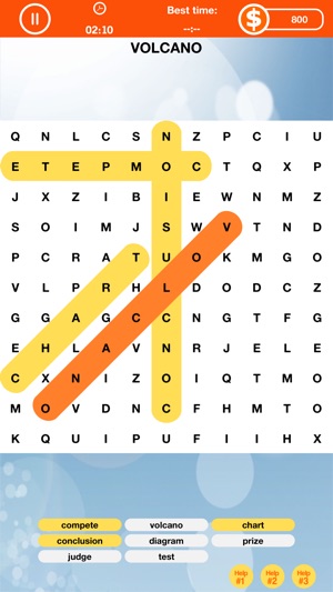 Word Search Game - Look for the Hidden W