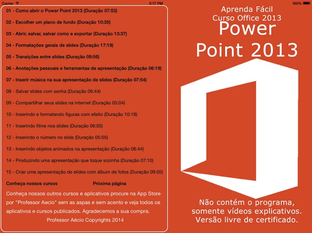 Tutorial for Power Point 2013 HD Grátis 