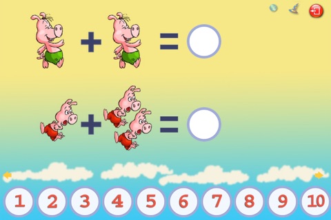 Математика 4+ Три поросенка screenshot 3