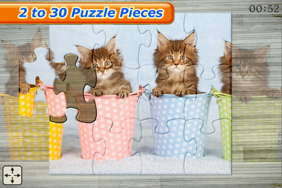 Cute Cats - Real Cat and Kitten Picture Jigsaw Puzzles Games for Kids screenshot 4
