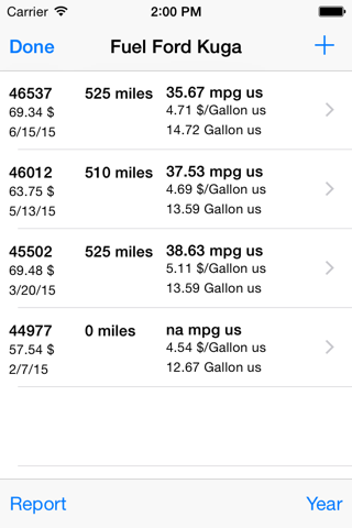 Fuel and expenses screenshot 3