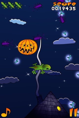 Acrobat Gecko Halloween Free screenshot 4