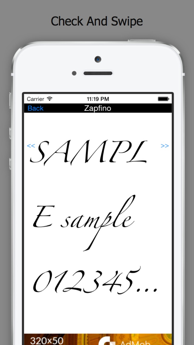 アプリ開発フォント種類一覧