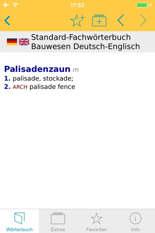 Bauwesen Englisch<->Deutsch Fachwörterbuch Standard screenshot 4