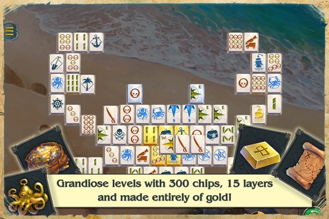 Mahjong Gold 2 Pirates Island Solitaire screenshot 2