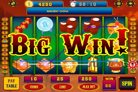 Ancient Great 3d Casino Temple in China Golden Dragon Jackpot Slots Pro screenshot 2