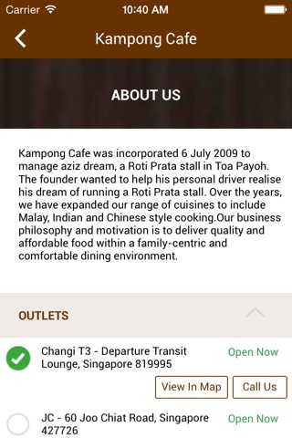 KAMPONG CAFE screenshot 2