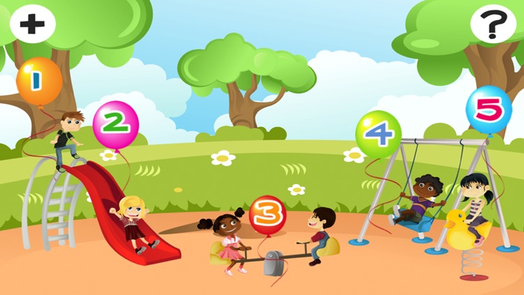 A Sort By Size Game for Children: Learn and Play with Children at a Playground