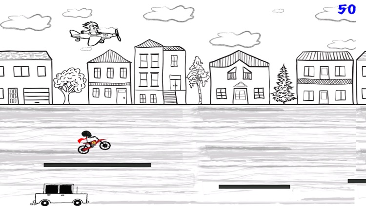 Stickman Line Biker Racer: Run and Fly Through the City screenshot-4