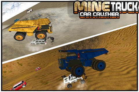 Mine Truck Car Crusher ( Heavy Construction Monster Crushing sports SUV, delivery vans, ambulance at off road locations ) screenshot 4