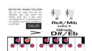 Snímek obrazovky 1 Notas del Piano y Teclados iphone