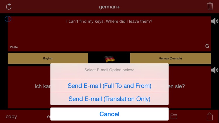 german+: German & English Translator and Translation Engine