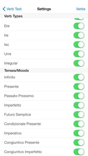 Italian Verb Test Lite(圖3)-速報App