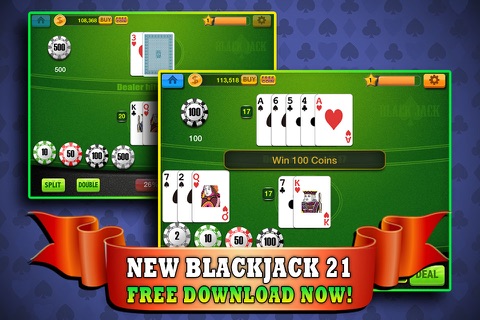 Blackjack 21 Reef - Free Casino Trainer for Blackjack Card Game screenshot 3