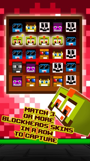 Action Craft Mini Blockheads Match 3 Skins Survival Game(圖2)-速報App