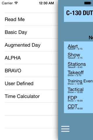 C-130 Duty Day Calc screenshot 3