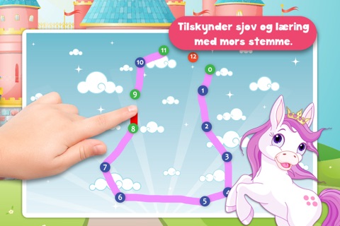 Free Kids Ponies Puzzle Teach me Tracing & Counting - Learn about pink ponies, cute fairies and princesses screenshot 4