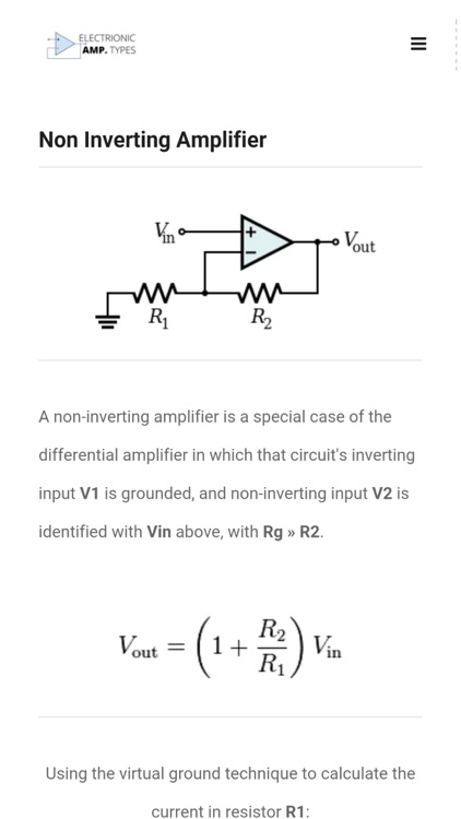 Electronic Amplifier Types