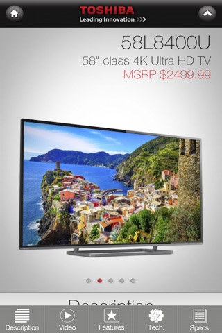 Toshiba TV Product Guide screenshot 4