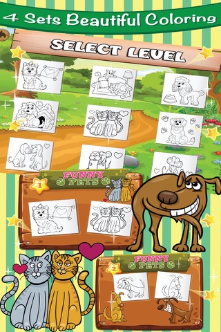Coloring Books : My Pet Lovely Draw Paint Animal for kids screenshot 2