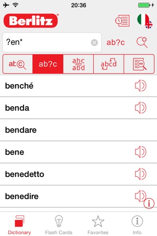 Italian - English Berlitz Basic Talking Dictionary screenshot 4