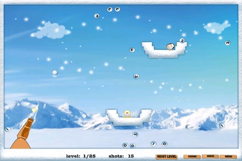 Penguin Shooting Pop - Frozen Snowball Blast Challenge Free screenshot 2