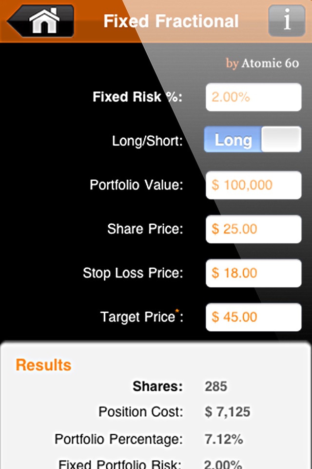 Trade Optimizer: Stock Position Sizing Calc Calculator screenshot 3