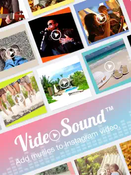 Game screenshot Video Sound for Instagram - Free Add Background Music to Video Clips and Share to Instagram Facebook Twitter for iPad Edition mod apk