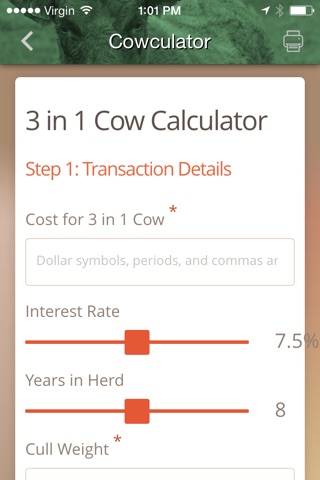 FR Cowculator screenshot 4