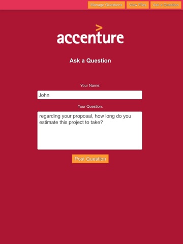 AccentureQ&A screenshot 2